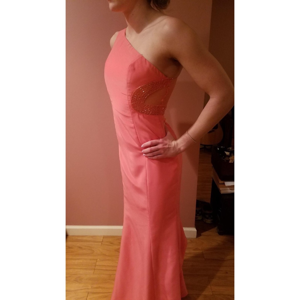 Coral Partytime Prom Dress